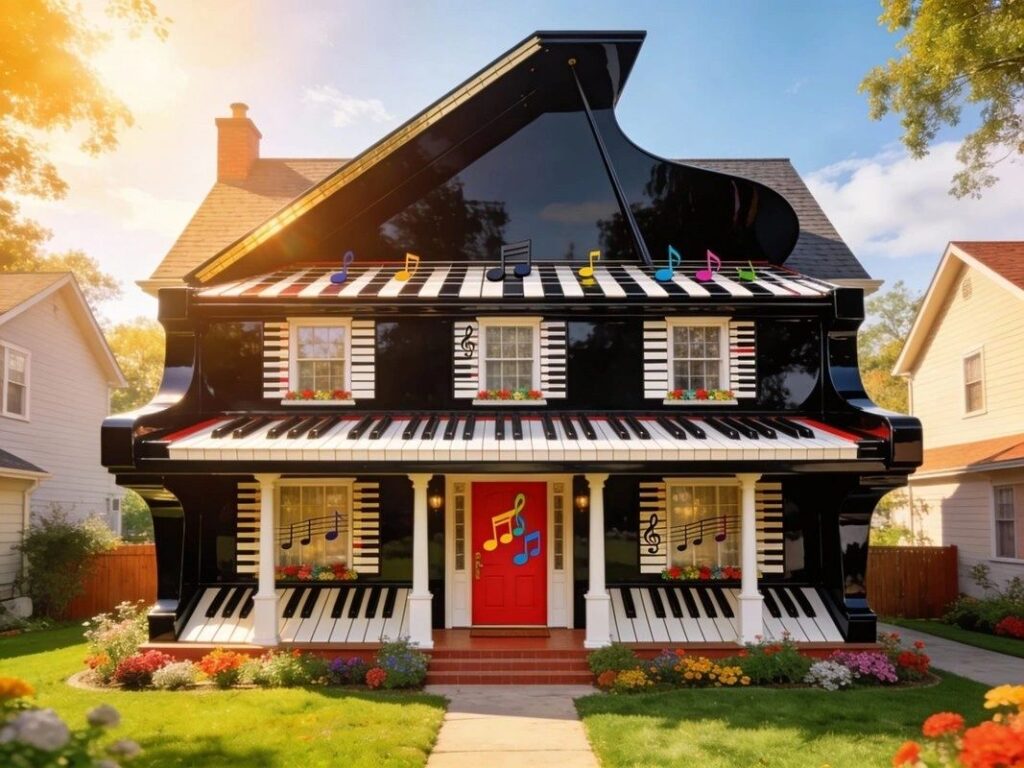 The Keys Family custom Grand Piano home