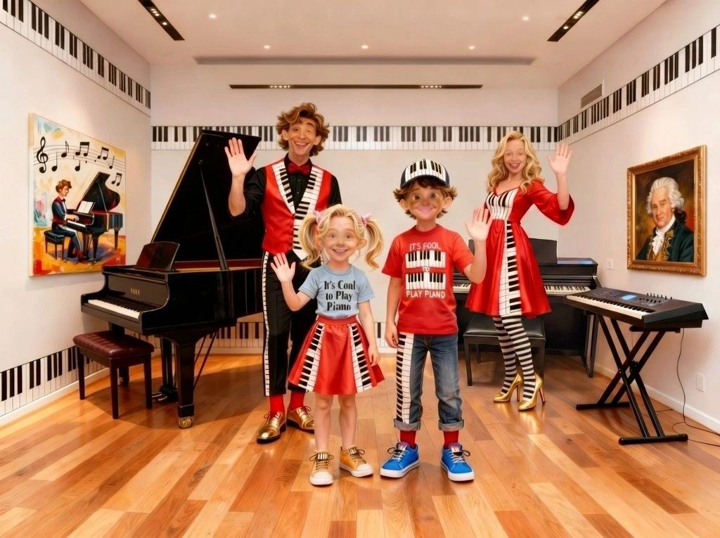 Keys Family piano lesson & practice room